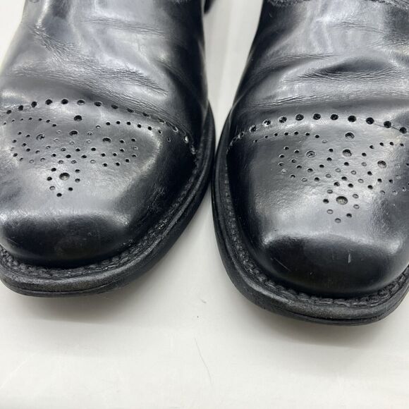 Allen Edmonds Dryden Medallion Shoes Men Size 9.5 D Black Leather Cap Toe Oxford main image 11